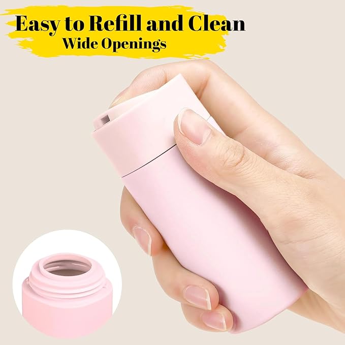 5pcs Travel Cream Dispenser Bottles Set Travel Bottles Toiletry Containers Set, TSA Approved, Travel Essentials