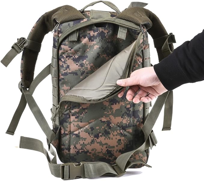 REEBOW GEAR Military Tactical Backpack Small Molle Assault Pack Army Bug Bag Backpacks Rucksack Daypack (Woodland Camo)