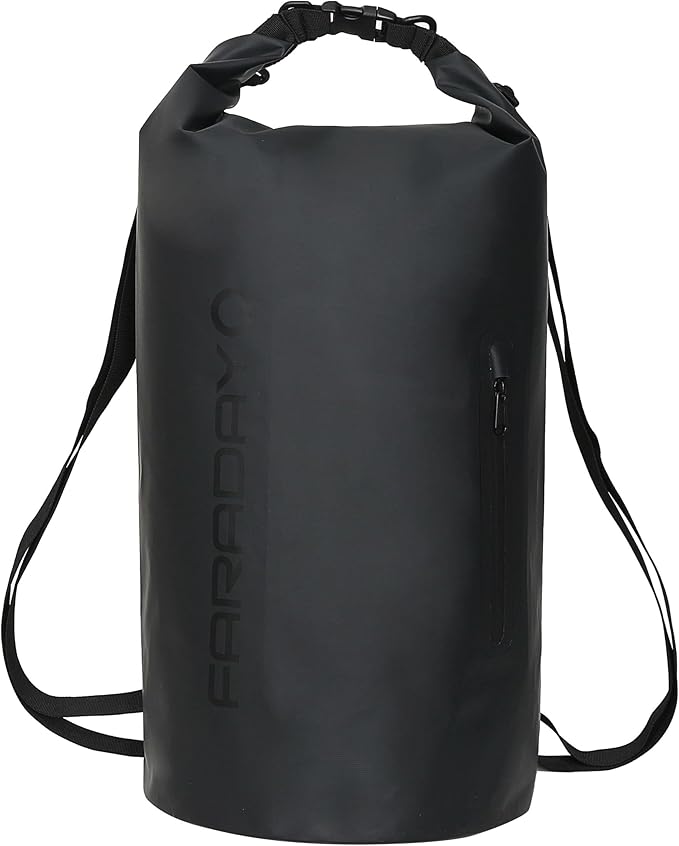 Waterproof Faraday Dry Bag - Sling Pack - Fast, Easy Access for Device Shielding - Protect Data and Devices from Hacking, Tracking, EMP… (30L)