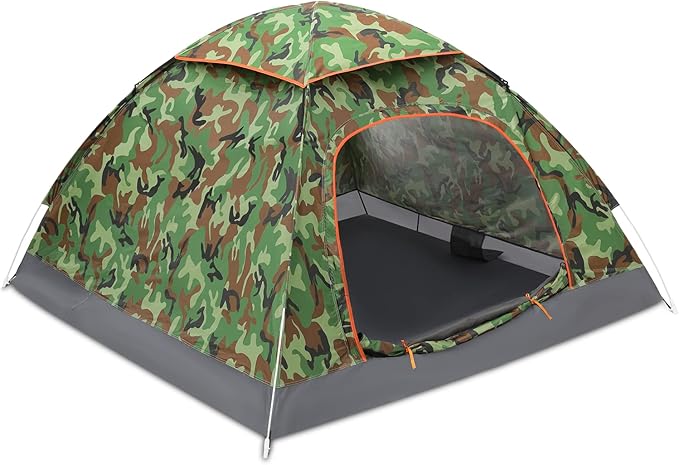 MoNiBloom 2 Person Dome Tent with Skylight, Ultralight Carry Family Tent Easy Set Up and Backpacking Tent with Lightweight Aluminum Alloy Frame for Adults Camping Hiking Outdoor Festivals, Blue
