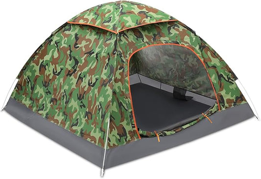 MoNiBloom 2 Person Dome Tent with Skylight, Ultralight Carry Family Tent Easy Set Up and Backpacking Tent with Lightweight Aluminum Alloy Frame for Adults Camping Hiking Outdoor Festivals, Blue