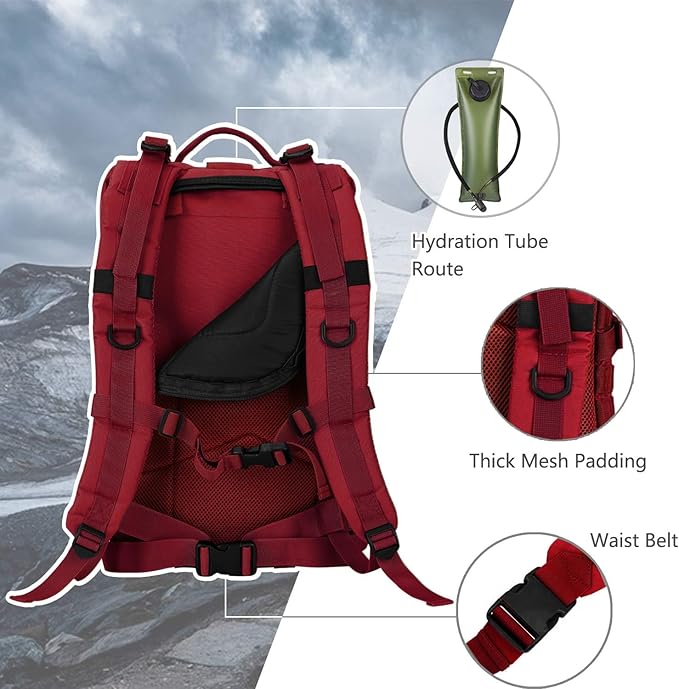 MOLLE Assault Pack, Tactical Backpack Military Army Camping Rucksack, 3-Day Pack