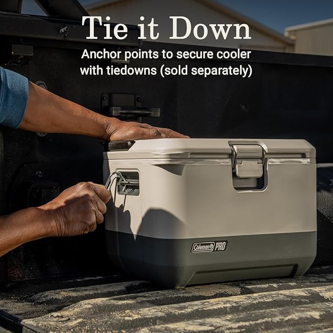 Coleman Pro 17-Quart Insulated Hard Cooler Lunchbox Portable Rugged Durable with TempLock FX Insulation & Anchor Points for Secure Transportation