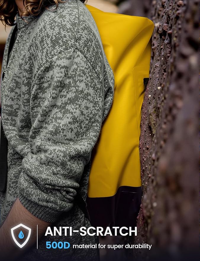 Lamicall Dry Bag Waterproof Backpack - [Zippered Pocket] 10L/20L Roll Top Waterproof Bag with Water proof Phone Case, Floatable Drybag for Swimming, Boating, Kayaking, Camping, Beach