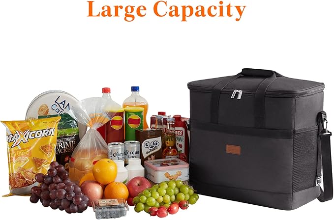Lifewit Cooler Bag 30/50/60 Cans Collapsible and Insulated Large Lunch Bag Leakproof Soft Cooler Portable Tote for Camping/BBQ/Family Outdoor Activities
