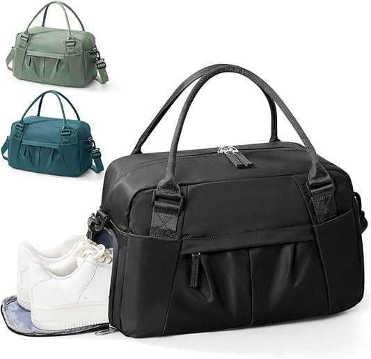 Gym Bag Womens,Travel Duffel Carry on Bag Sport Tote Bag Weekend Overnight Bag