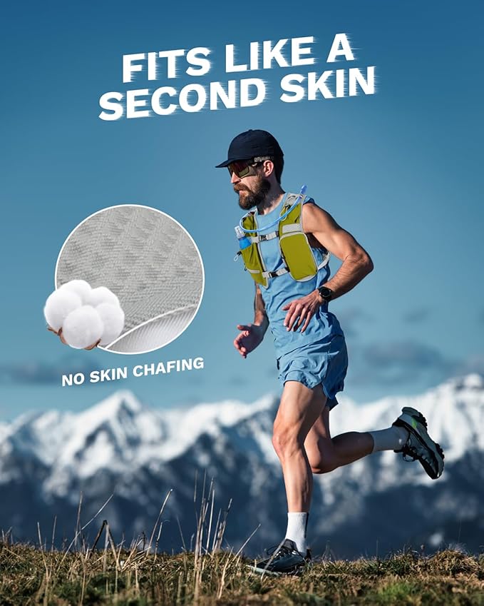 Running Vest for Women and Men, Hydration Backpack for Runners, Trail, Hiking, Biking and Walking, with Front Phone Holder, Adjustable Chest and Waist Strap