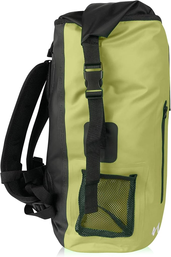 Malo'o 30L Waterproof Roll-Top Backpack - Ideal for Beach, Backpacking, Fishing, and Kayaking - Heavy-Duty Beach and Boat Accessory