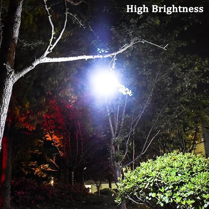 LED Camping Tent Solar Lantern Bulb Lights 5 Mode USB Rechargeable with Remote Control Portable Hanging Outdoor Fishing Emergency Courtyard Garden 4 Power Display Outdoor 2 Pack