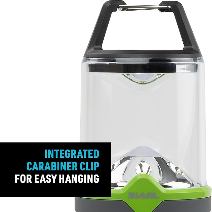Nite Ize Radiant 314 Rechargeable LED Lantern - Weather & Impact Resistant Light with Power Bank - Rechargeable Lantern for Camping & Hiking Gear