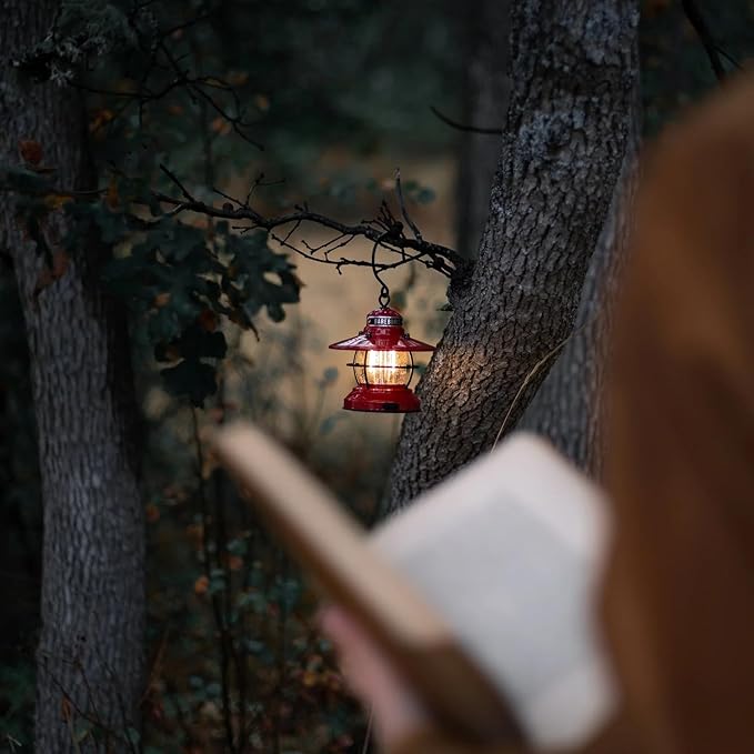 Barebones Edison Mini Vintage Adjustable LED Compact Outdoor Lantern - Essential Gear for Camping, Hiking, Fishing, Tents and Outdoor Adventures