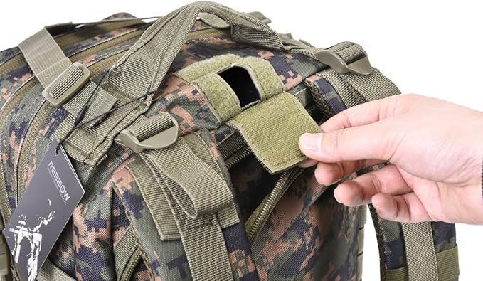 REEBOW GEAR Military Tactical Backpack Small Molle Assault Pack Army Bug Bag Backpacks Rucksack Daypack (Woodland Camo)
