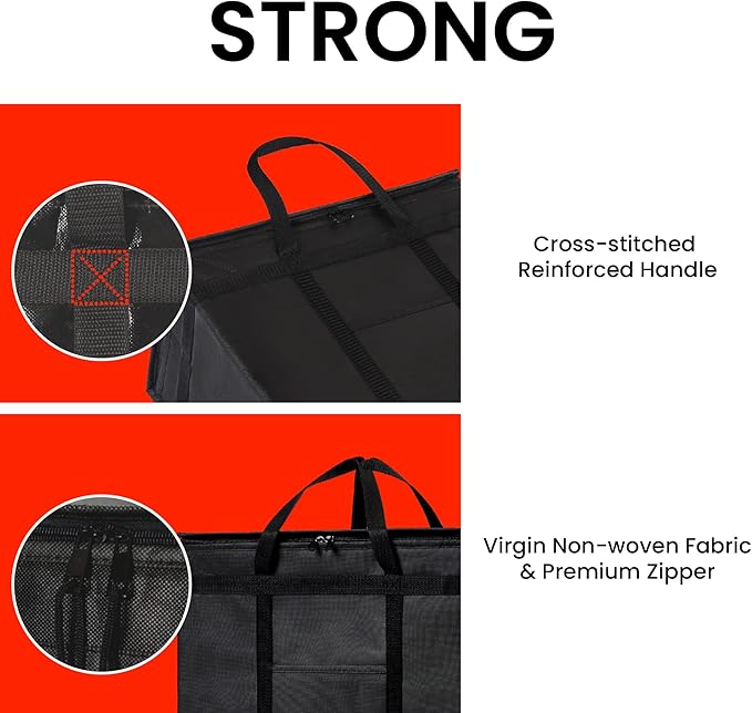 NZ home Insulated Cooler Bag and Food Warmer (XL Plus, 2 Pack) for Delivery & Grocery Shopping with Zippered Top, Green