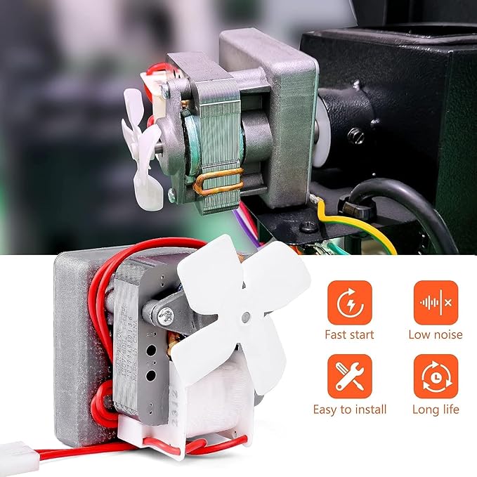 Upgraded 2.0 RPM Auger Motor, Fire Burn Pot and Hot Rod Ignitor, Grill Induction Fan for Traeger and Pit Boss Pellet Grill, Fire Pot Replacement for Traeger Parts Replacement, with Ash Remover, Screws