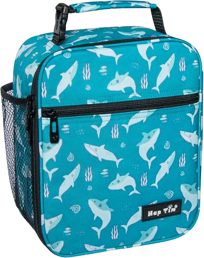 Hap Tim Lunch Box, Insulated Lunch Bag, Reusable Lunchbox Cooler Bag Shark (18654-SK)