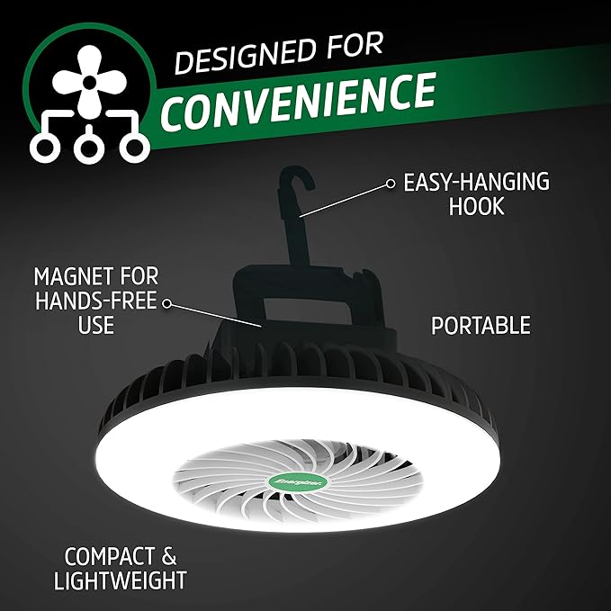 Energizer LED Camping Lantern, Rechargeable Tent Lights, Super Bright and Durable, Perfect Lantern Flashlight for Hurricane, Emergency Light, Power Outages, Survival Kits, Hiking, Fishing, Home and More