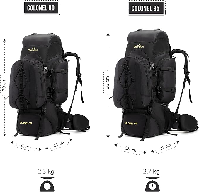 Colonel 95 Litres Rucksack + Detachable Day Pack