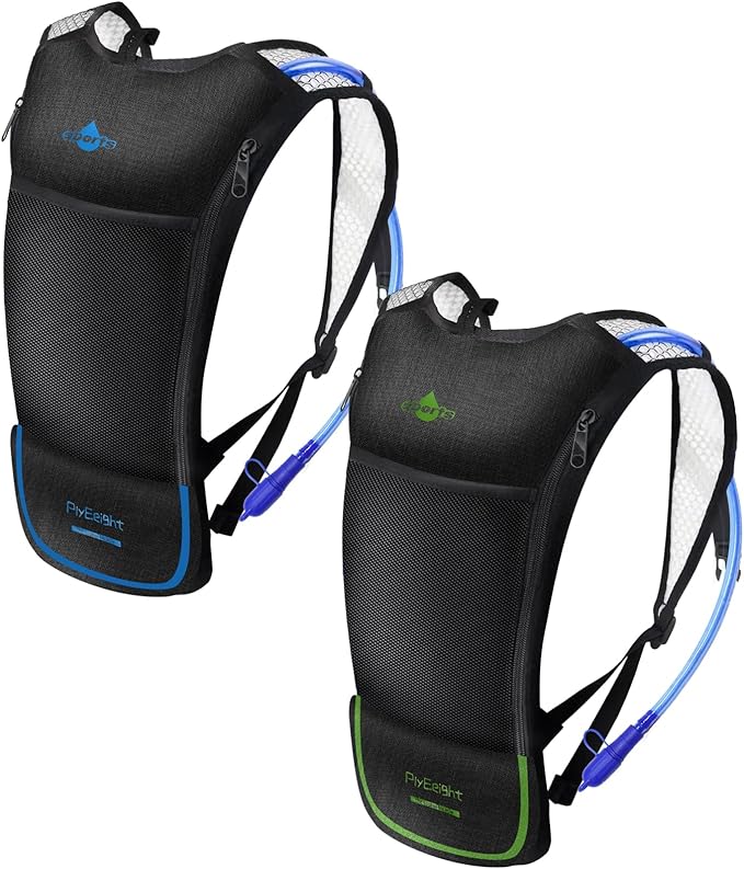 2Pack Hydration Backpack for Hiking with 2L Hydration Bladder - Lightweight Hydration Pack with Big Storage for Kids Women Men Hiking Cycling Camping Running