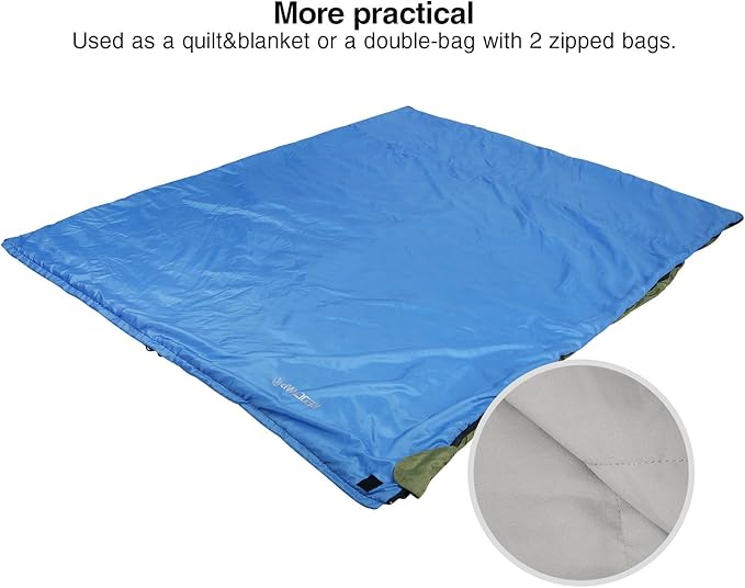 REDCAMP Ultra Lightweight Sleeping Bag for Backpacking, Comfort for Adults Warm Weather, with Compression Sack