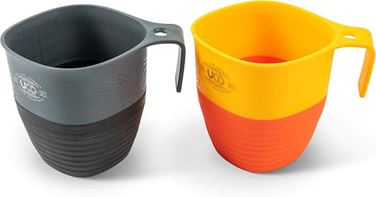 UCO Collapsible Camp Cup for Camping, Backpacking, and Hiking, 12 Ounces, 2 Pack
