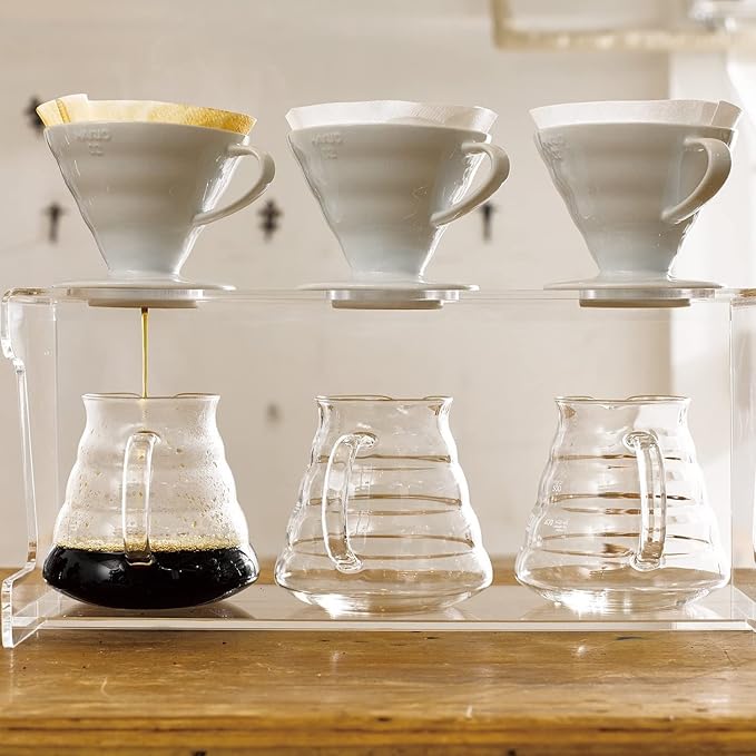 Hario V60 Ceramic Coffee Dripper Pour Over Cone Coffee Maker Size 01, White