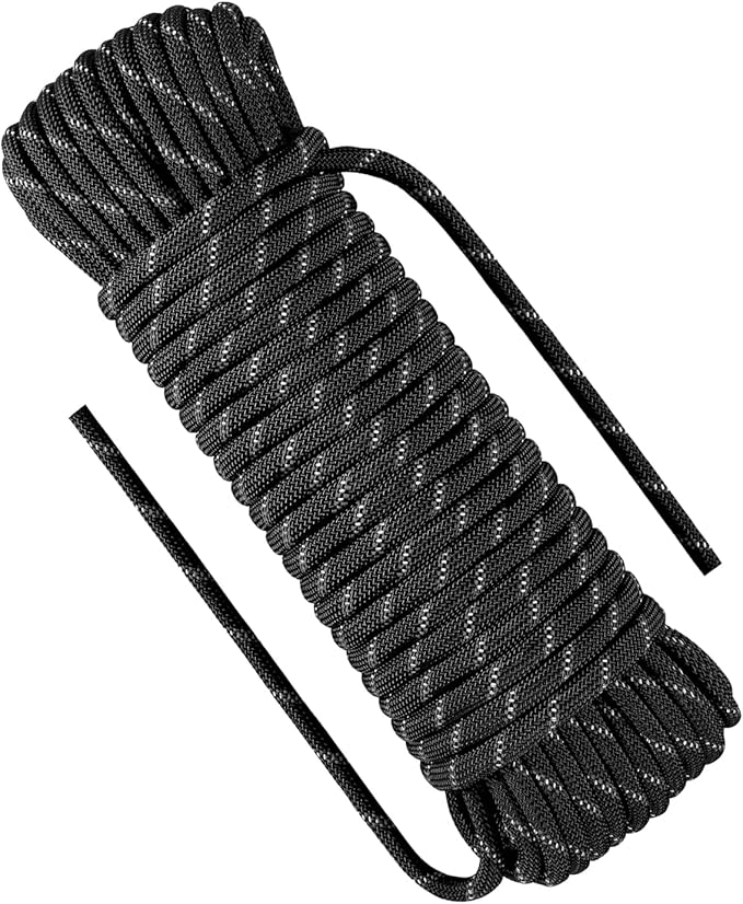 Multi-Purpose Climbing Rope - 8/10/12mm x 5/10/20/30m, Ideal for Rappelling, Boating, Tree Swing, and Sailing