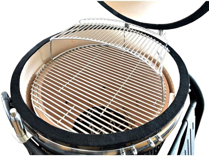 Only fire Warming Cooking Rack Fits for Charcoal Kettle Grills Like Weber,Char-Broil and Ceramic Grills Like Large Big Green Egg,Kamado Joe Classic,Pit Boss K22,Louisiana K22,17 3/4"