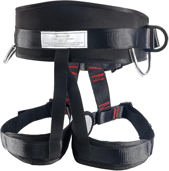 NewDoar Climbing Harness, Mountaineering Rock Climbing Harness, Half Body Harness for Rappelling Fire Rescuing Tree Climbing