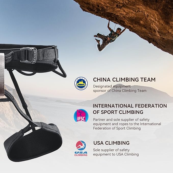 KAILAS Airo Rock Climbing Harness Men Mountaineering Tree Ice Climbing Women Half Body Safety Belt Rappelling