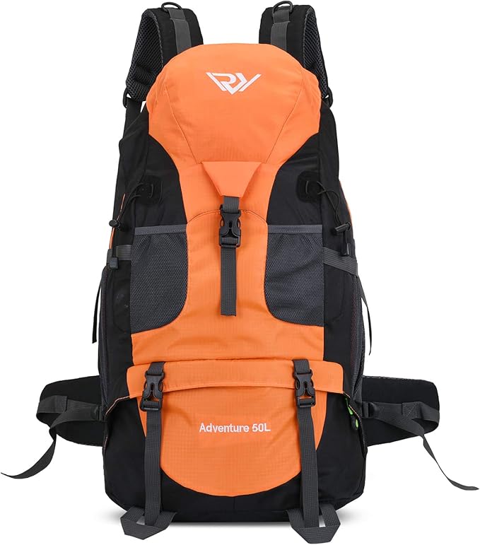 50L Hiking Backpack, Waterproof Lightweight Daypack for Outdoor Camping Travel