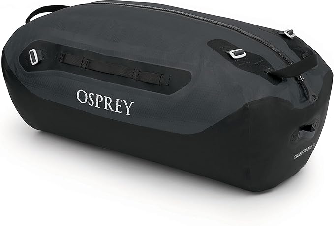 Osprey Transporter Waterproof 70L Duffel Bag, Tunnel Vision Grey