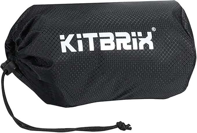 KitBrix PoKit Packable Daypack - Waterproof Dry Bag Backpack for Hiking, Running, Cycling, Camping & Outdoor Adventures - 25L Rolltop Backpack - Ultra-Light Day Pack & Swimming Bag