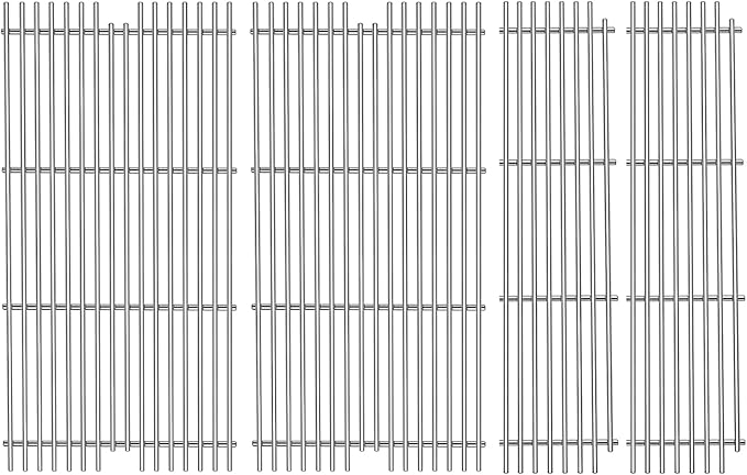 S921 Stainless Steel Grid grates Replacement for Viking VGBQ 30 in T Series, VGBQ 41 in T Series, VGBQ 53 in T Series Viking Grill Grate VGBQ300T,VGBQ0302T Gas Grill 23-1/4"
