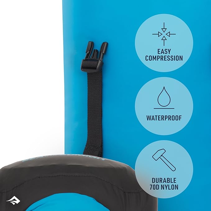 Sea to Summit eVac Compression Dry Bag, Waterproof Compression Sack, 20 Liter, High Rise Grey