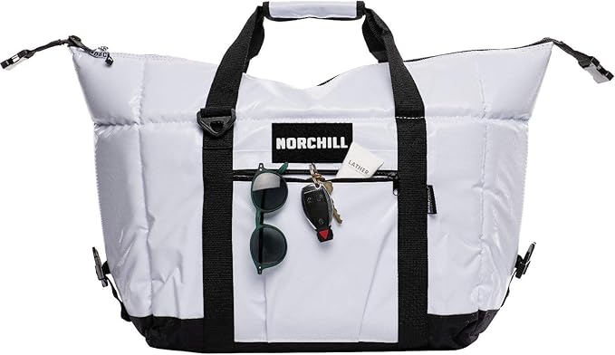 NorChill Soft Coolers 12 Can Insulated Marine Boatbag Soft Sided Cooler, White