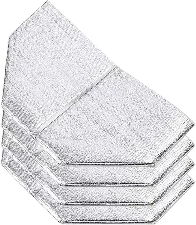 Reusable Insulated Thermal Bags 13" X 8.5" X 12" Foil Insulated Bag Liner Pack of 4 Thermal Box Liners for Lunch Box Shopping Bag Insulation Lining Waterproof Insulation Package