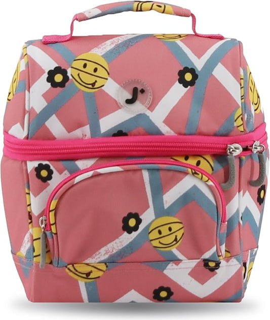 J World Corey Kids Lunch Bag. Insulated Lunch-Box for Boys Girls, Basketbally