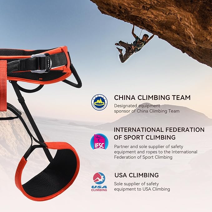 KAILAS Airo Rock Climbing Harness Men Mountaineering Tree Ice Climbing Women Half Body Safety Belt Rappelling