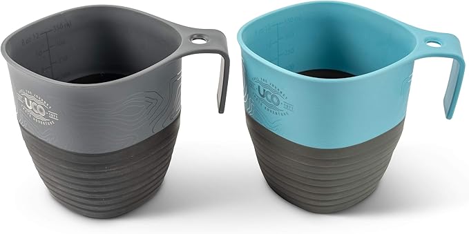UCO Collapsible Cup for Camping, Backpacking, and Hiking, 12 Ounces (2 Pack)