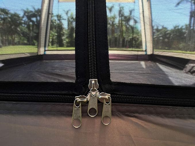 Hasika Screen Camping Tent with Floor 4 Season 8x8ft Large Mesh Room Shelter Canopy for Outdoors Gazebo Outside Poles Excluded