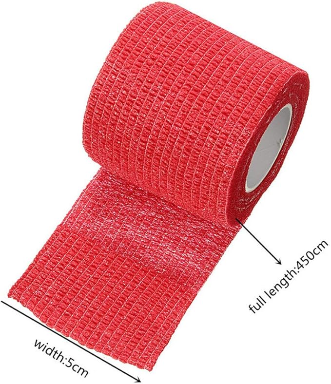 ESUPPORT 2 Inches X 5 Yards Self Adherent Cohesive Wrap Bandages Strong Elastic First Aid Tape for Wrist Ankle Pack of 10