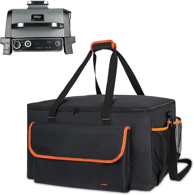 Woodfire Grill Carry Bag Compatible with Ninja OG701 OG751 Grill Smoker, Woodfire Grill Carry Case Compatible with Ninja Woodfire Grill Accessories,Bag Only (Black)