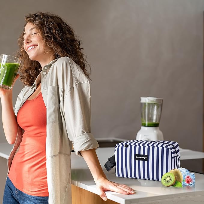 Freezable Lunch Bag,Freezable Snack Bag,Mini Cooler Bag for Travel/Work/School,Small Insulated Bag,Small Cooler Lunch Box with Ice Packs,Insulated Snack Bag,Freezable Snack Box with Handle Buckle