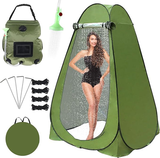 Pop Up Privacy Tent Shower Tent Changing Tent Portable Outdoor Camping Bathroom Toilet Tent Changing Dressing Room Privacy Shelters Room for Hiking and Beach Sun Shelter Picnic Fishing- Waterproof
