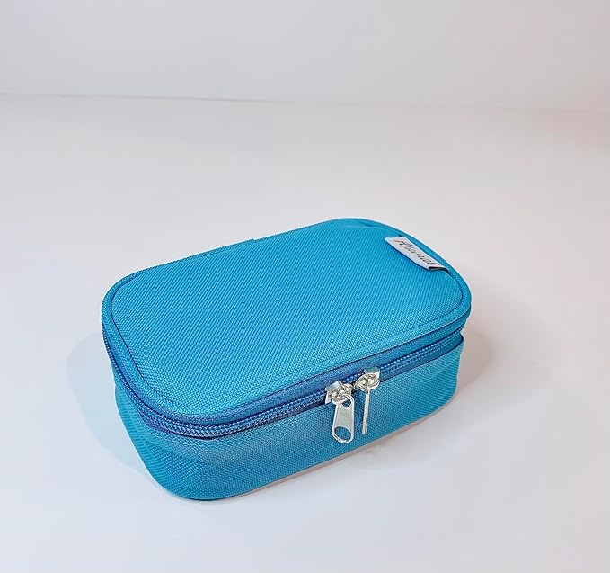 Mini Insulated Bag Snack Bag Mini Lunch Bag Insulin Bag (seablue)