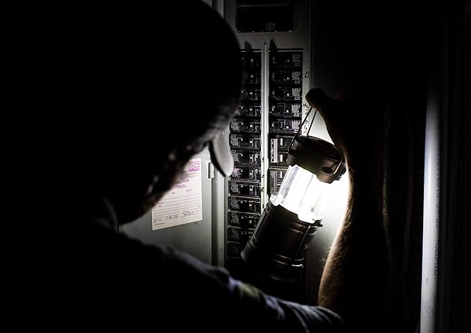 G & F Products 2 Pack 360 LED Lanterns flashlights Emergency Lights with Magnet Base for Super Bright, Long-Lasting Run-time, Battery Powered Outdoor LED Lantern, 200 Lumens