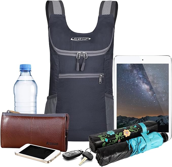 G4Free Lightweight Packable Hiking Backpack for Men Women Small Hiking Daypacks Foldable Shoulder Pack Casual Outdoor Bag 11L
