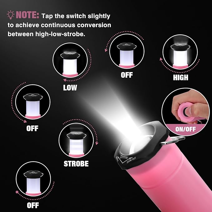 EverBrite 3-Pack Camping Lights and 2-Pack 2-in-1 Mini Lanterns and Flashlights