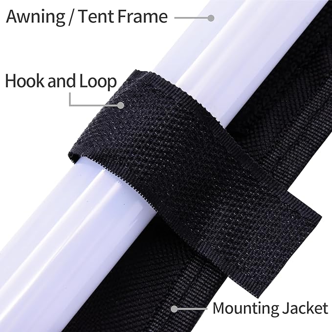 ALL-TOP Dimmable LED Camping Light Flexible Strip IP68 with Mounting Jacket - 1300 Lumen - IP68 Dual-Protection Water Resistanc Perfect for RV Camping and Overland