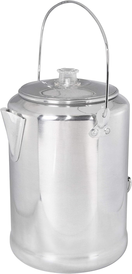 Stansport Aluminum Percolator Coffee Pot with Wire Handle